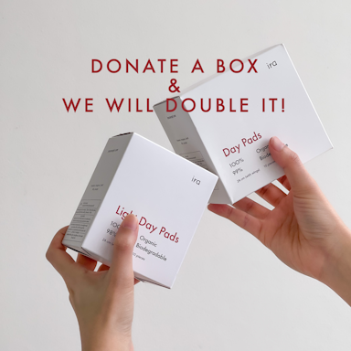 Donate a box of pads, and we double it!